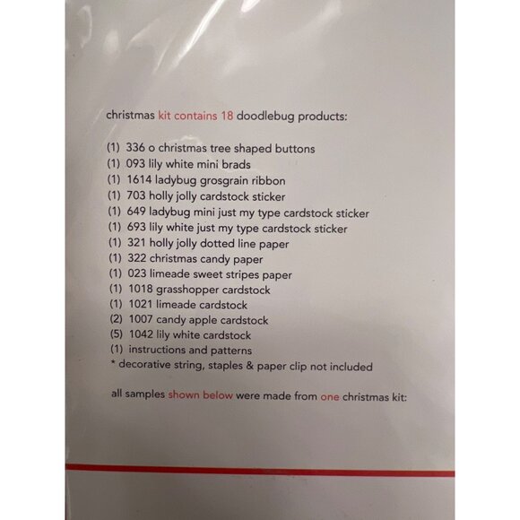 2005 Doodlebug Designs inc Christmas Scrapbook Kit Cynthea Sandoval - Picture 2 of 3